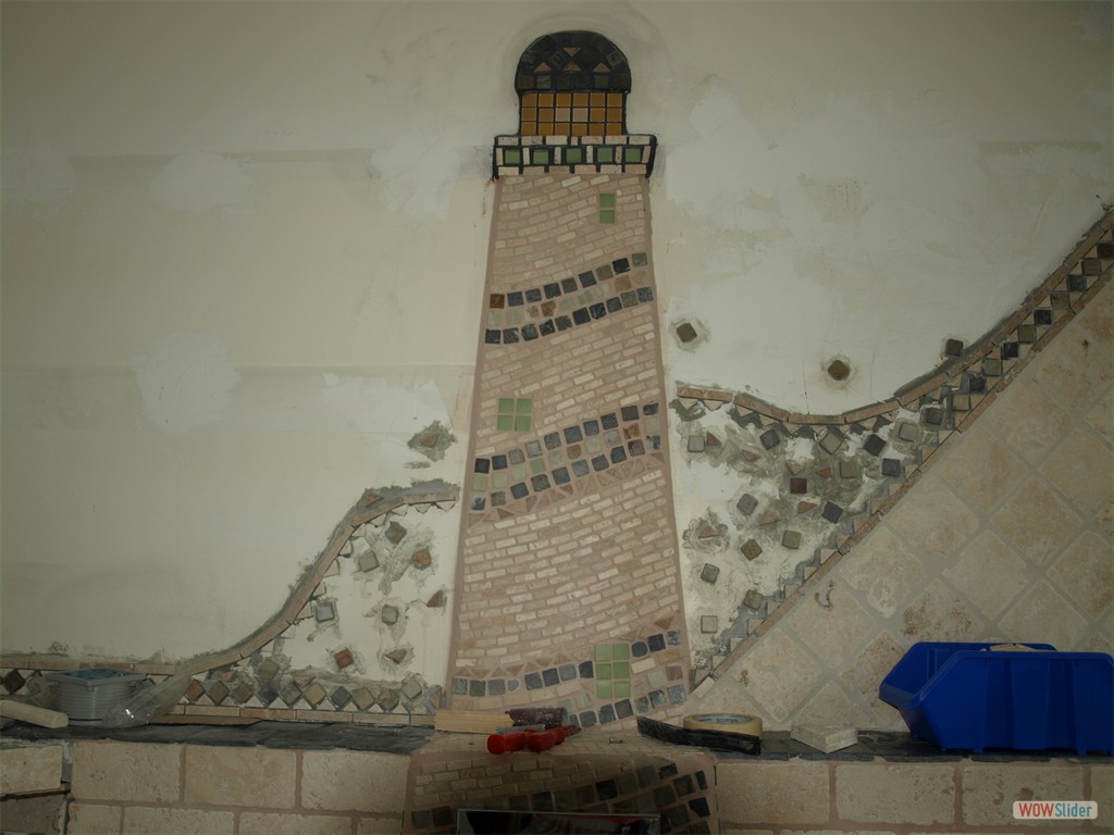 Mosaik-Leuchtturm im Masterbad 4